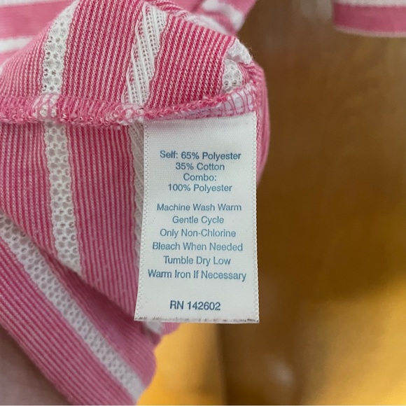 Sail to Sable Jetting to Jetties Pink Striped Knit 3/4 Sleeve Mini Dress Preppy - Picture 7 of 8